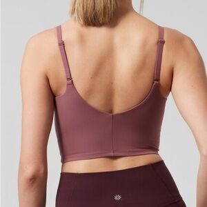 Athleta Elation V-neck Mauve Pink Crop
Tank Top Size XL